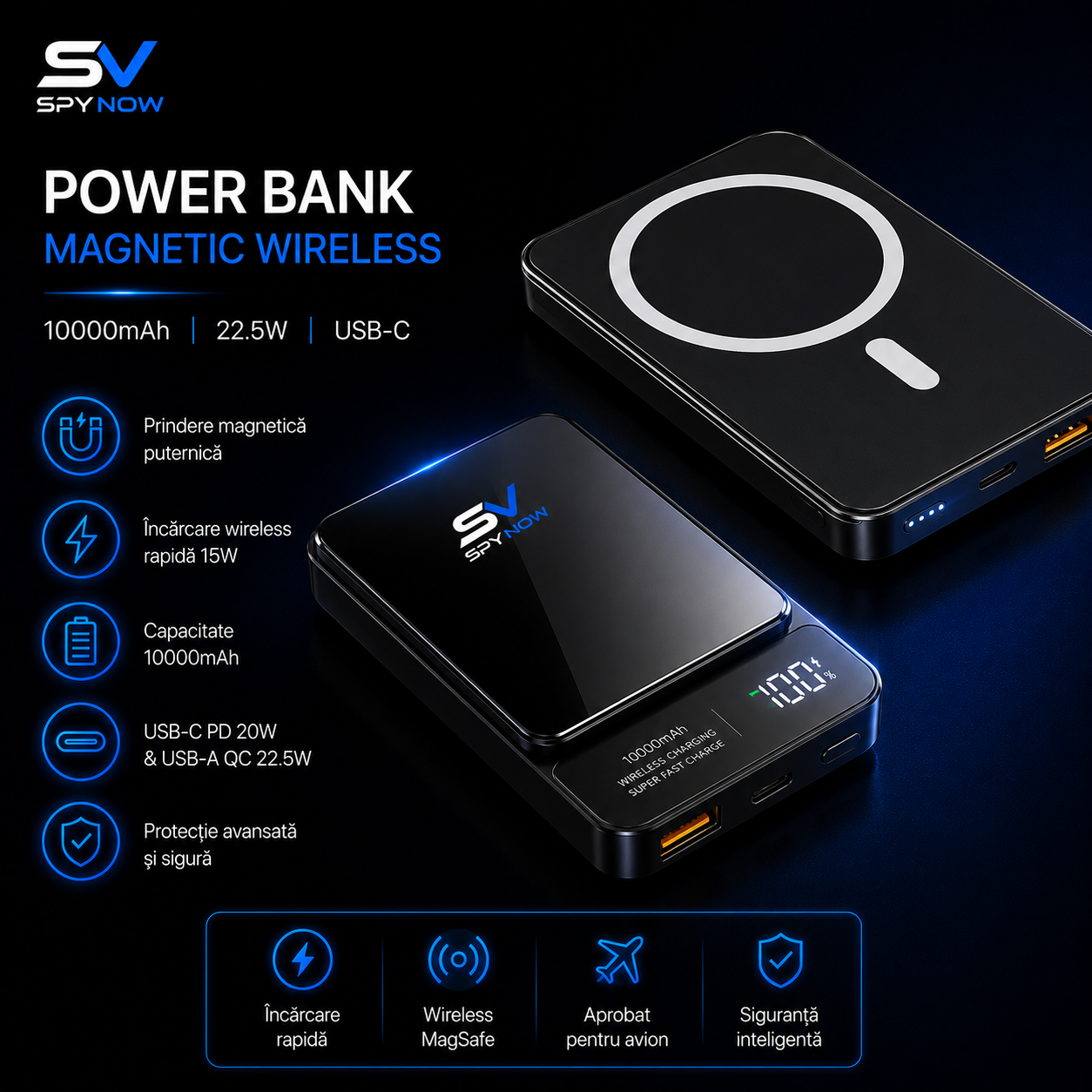 PowerBank Magnetic Slim SpyNow
