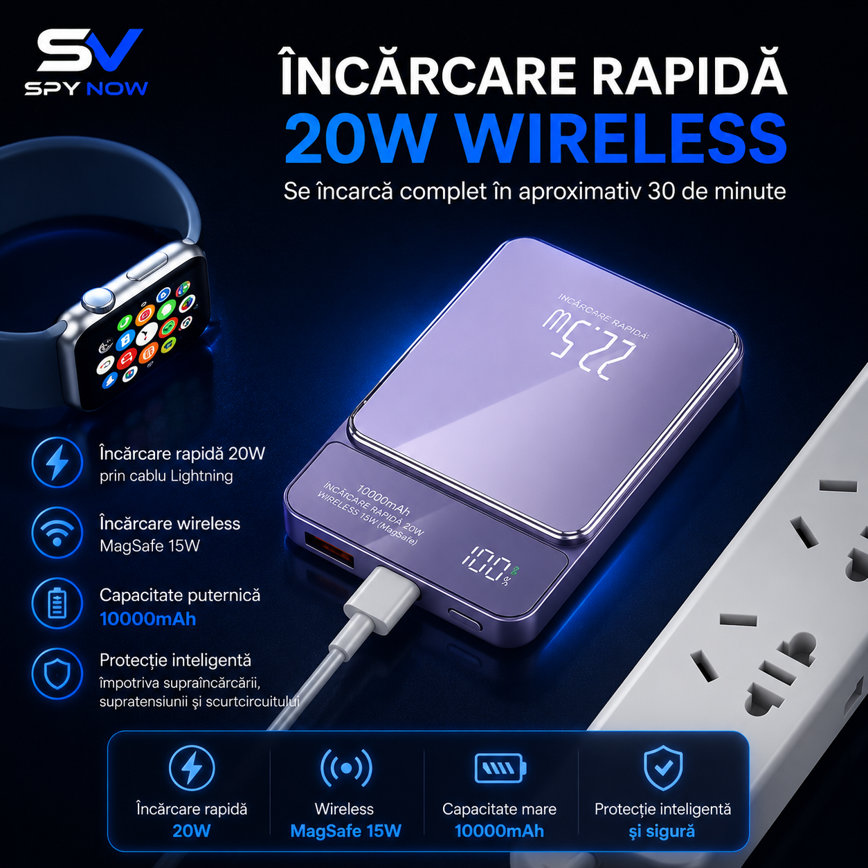 PowerBank Magnetic Slim SpyNow
