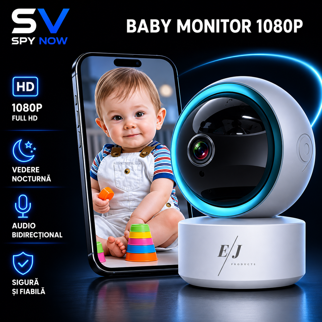 Camă Supraveghere Bebeluși Smart