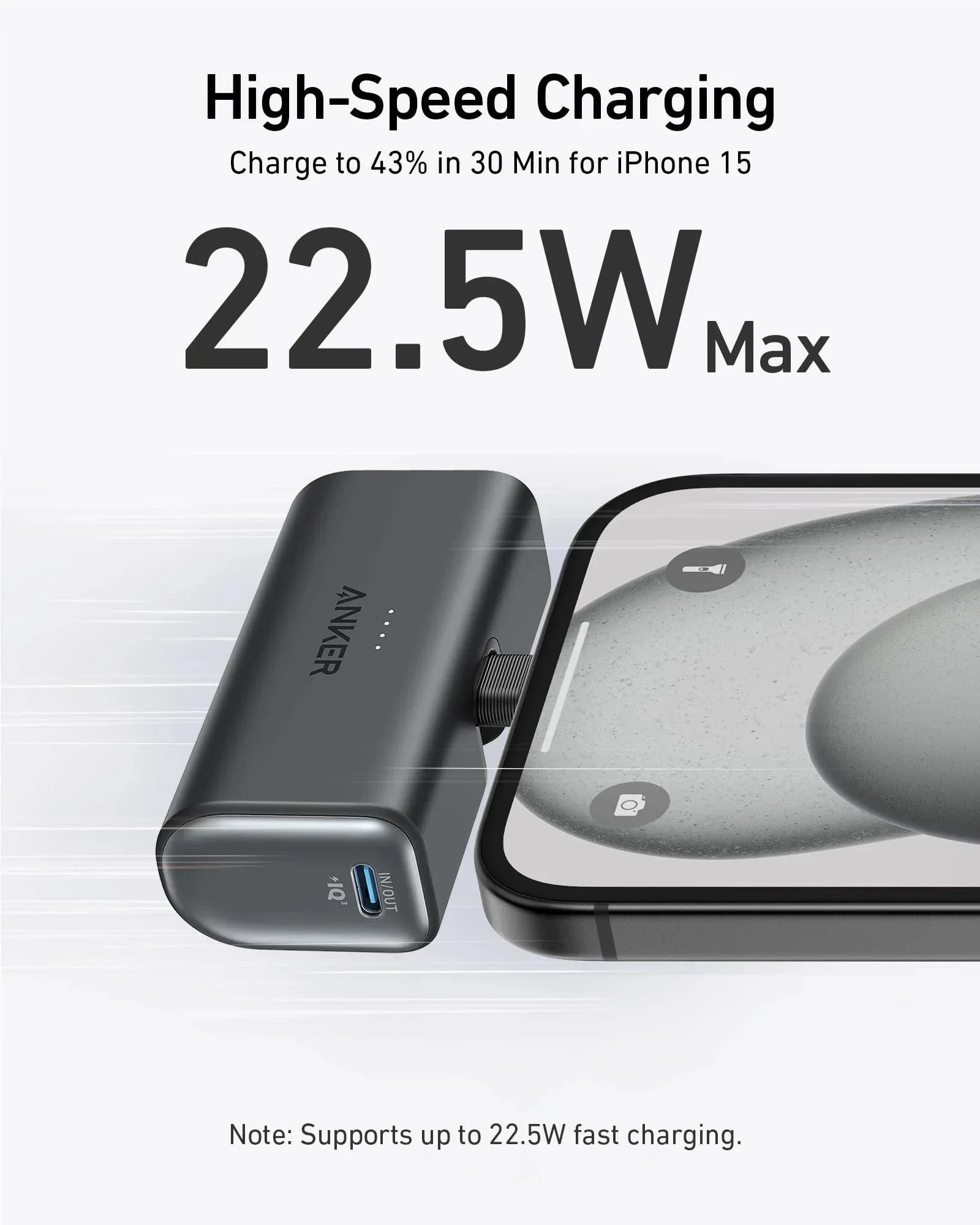 Nano Powerbank Compact Negru SpyNow